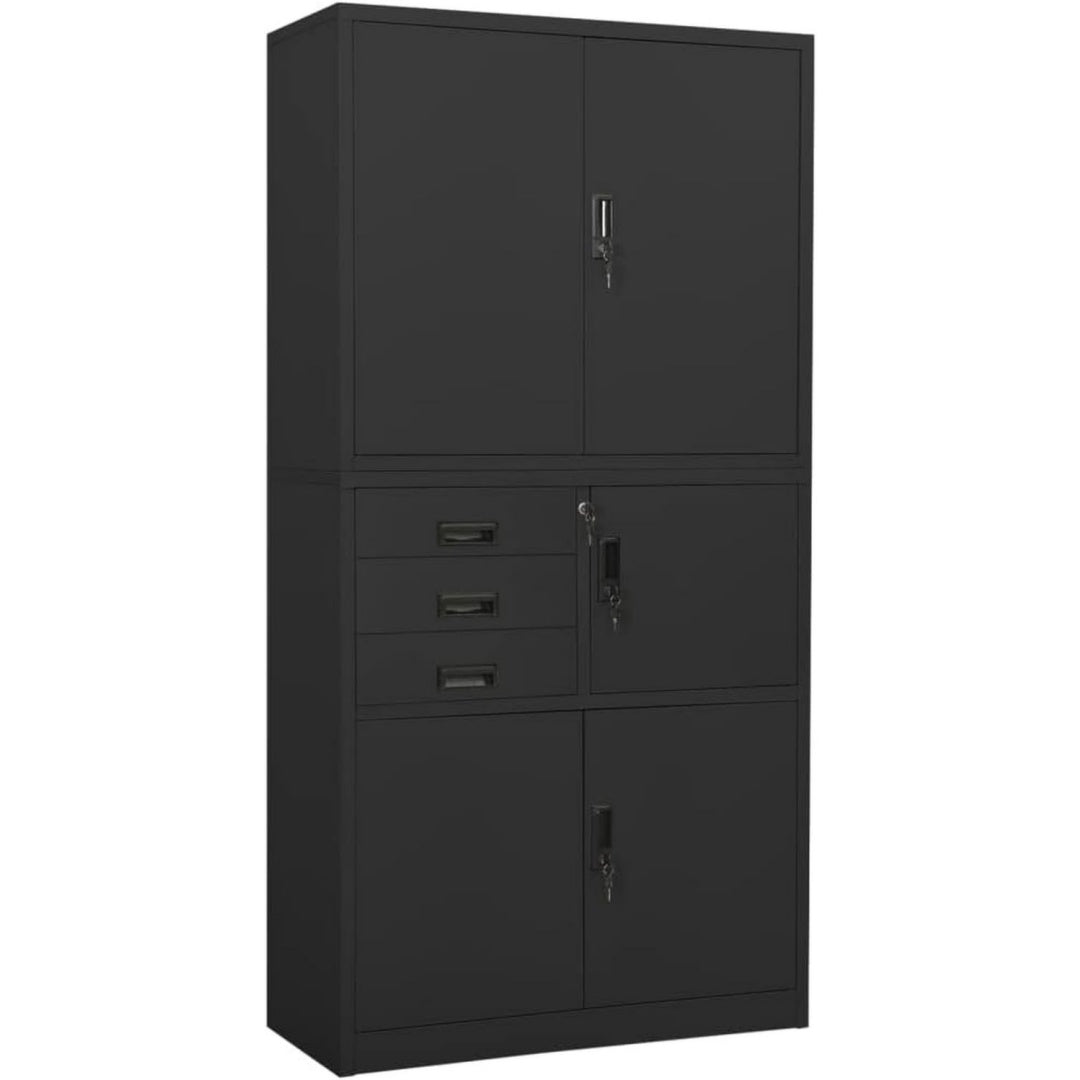Armoire de style moderne avec des etageres reglables en hauteur