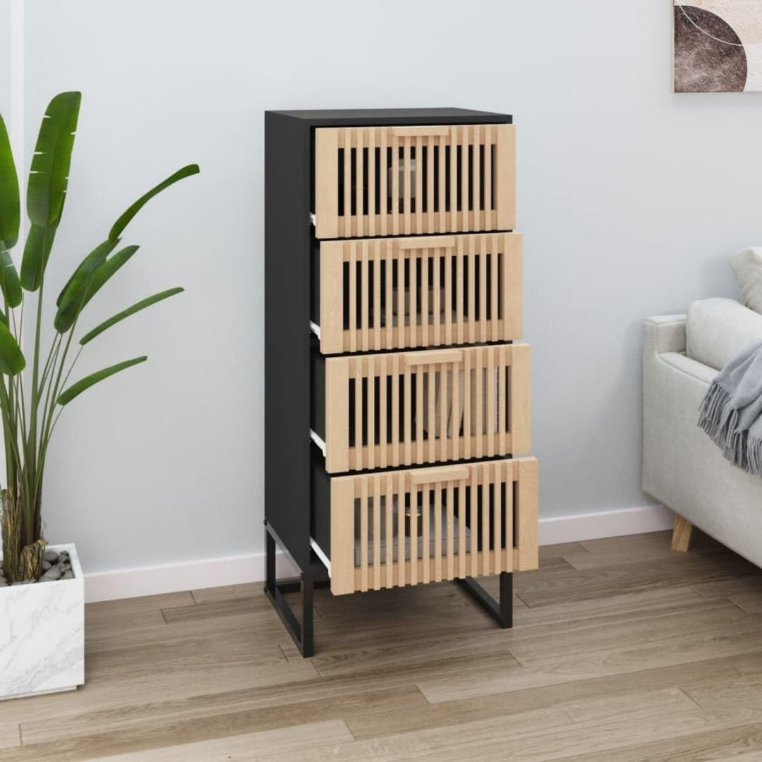 Buffet gris clair 40 x 30 x 95 cm