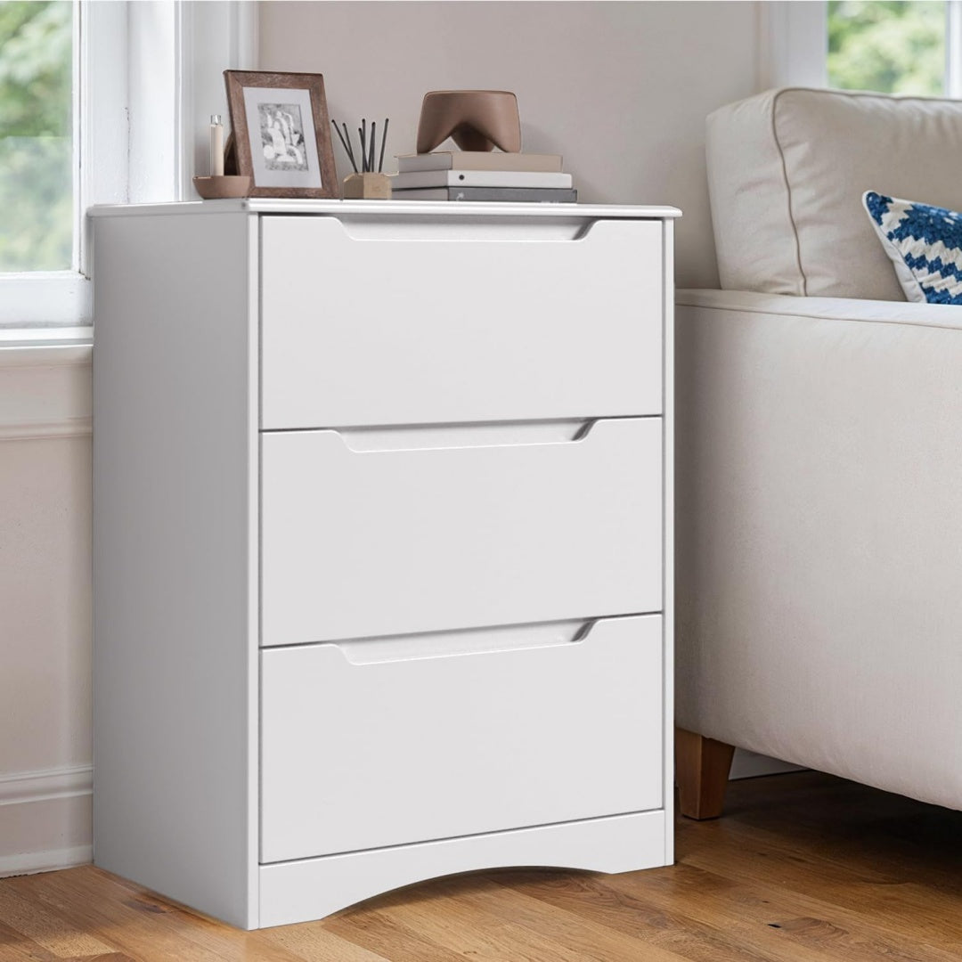 Commode gris clair en acier