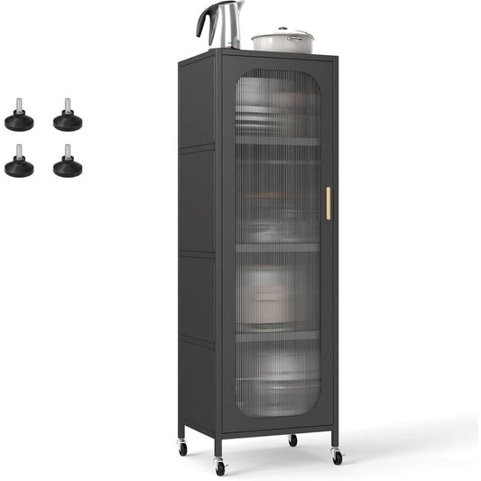 Enfilade gris fonce acier 45 cm, rangement design moderne