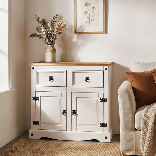 Buffet rustique gris clair