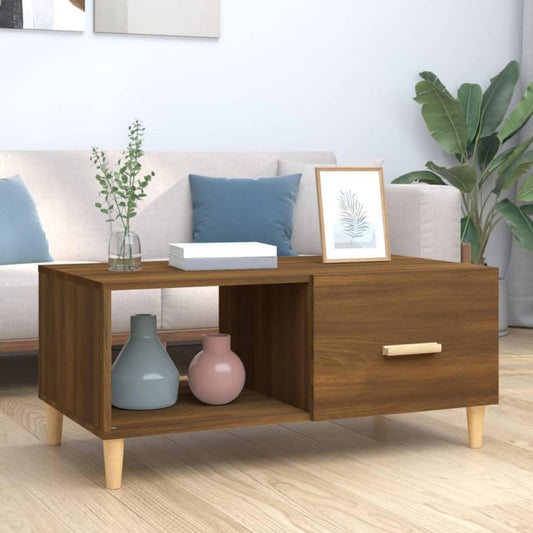 Table basse de chambre marron 89.5 x 50 x 40 cm