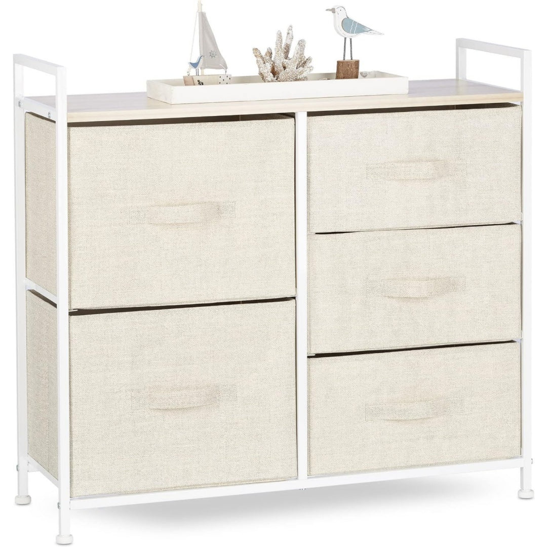Commode moderne gris clair 77.5 x 83 x 29 cm