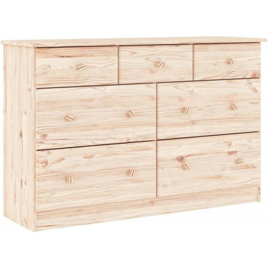 Commode beige ideal dressing 7 tiroirs