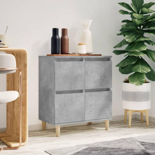Fini le desordre, buffet gris en bois style rustique