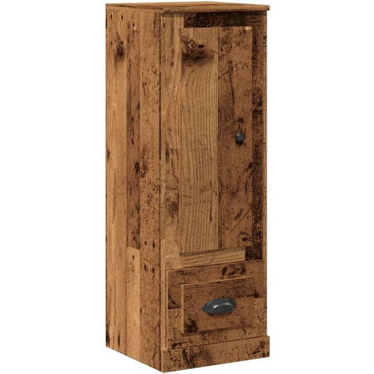 Buffet marron en bois d'ingenierie, design moderne, rangement optimise