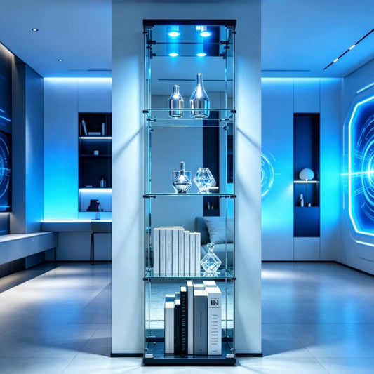 Vitrine bleu, ideal pour entree