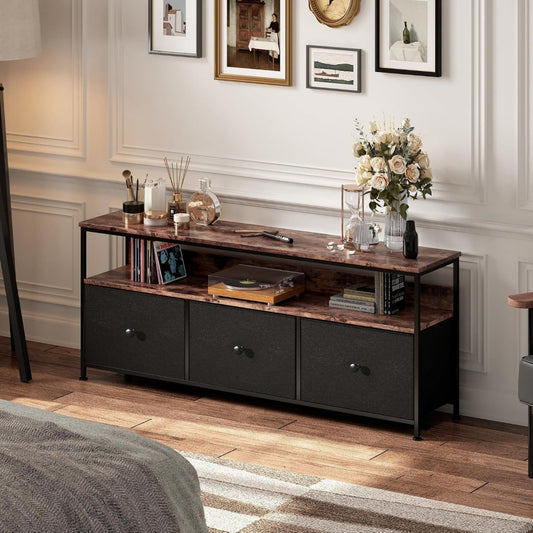 Meuble TV en metal et tissu pour la cuisine