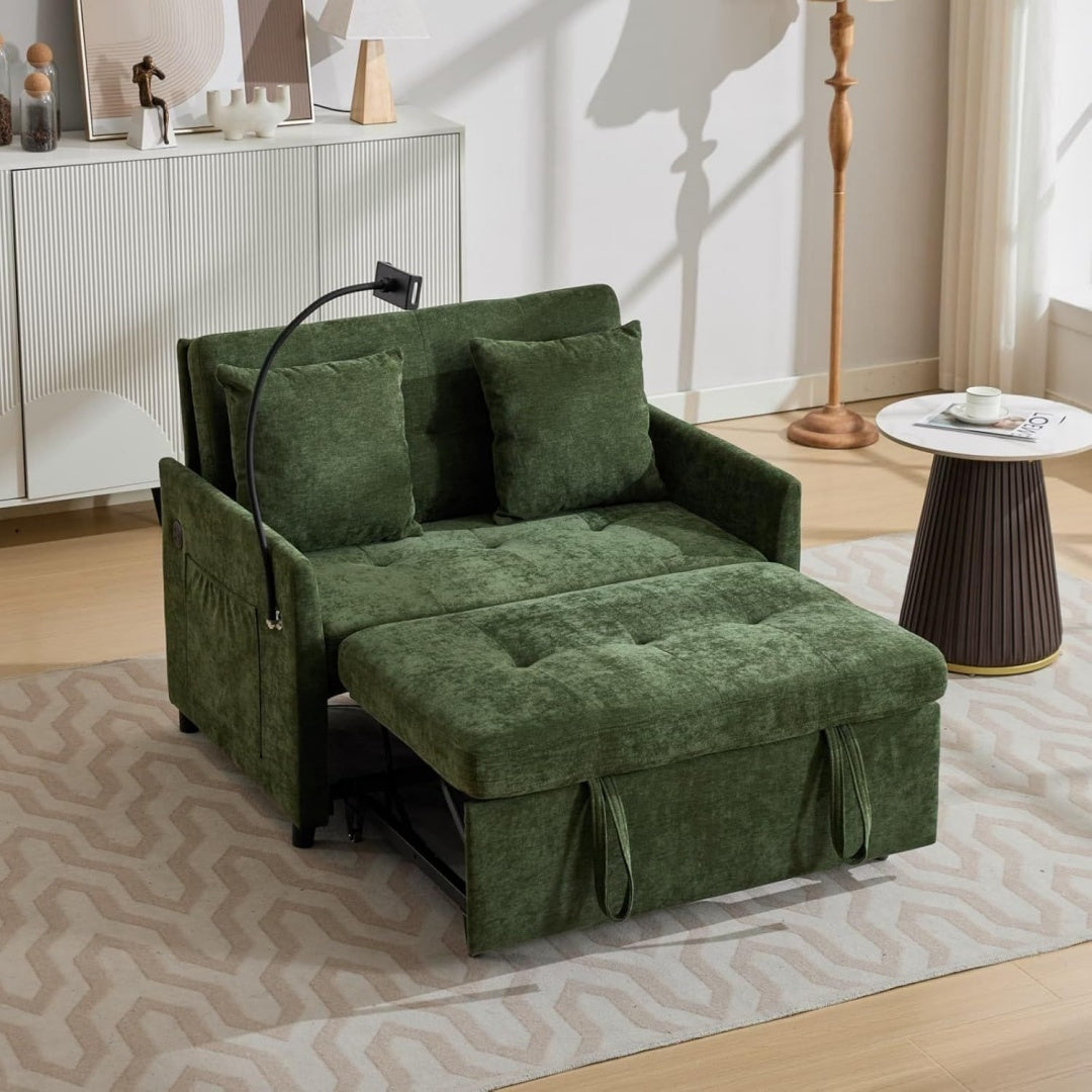Canape gris avec coussin rembourre 109 x 181 x 59 cm
