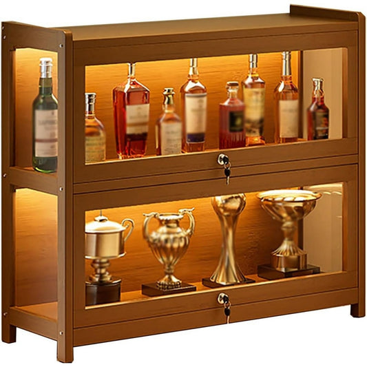 Armoire pour le salon marron epuree