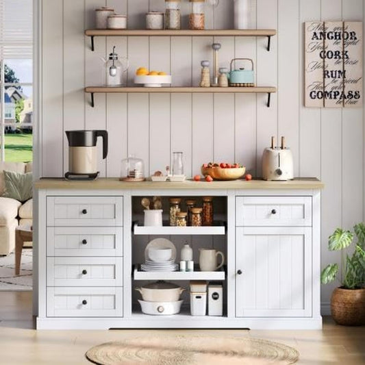 Buffet d'amenagement en bois epure