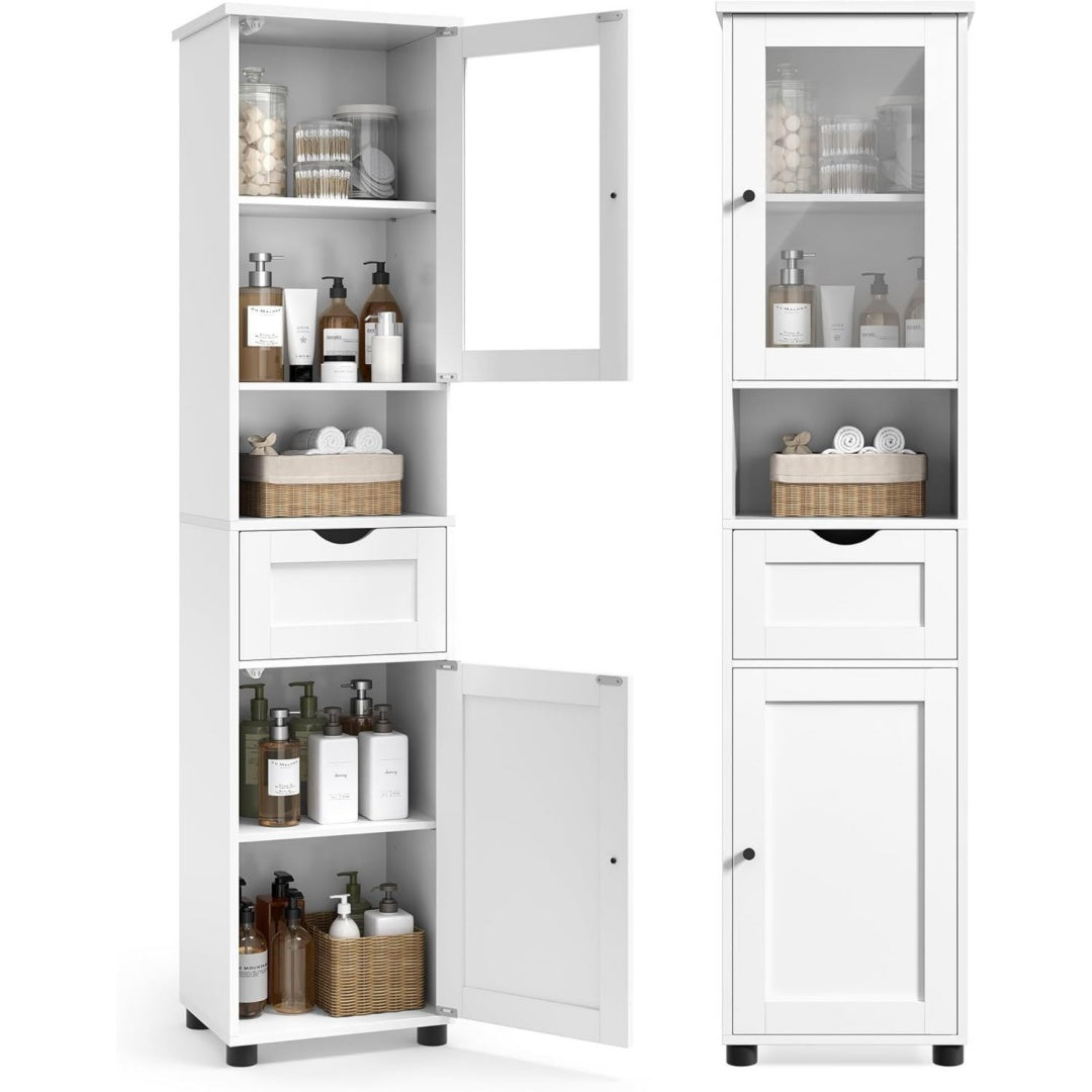 elegante colonne gris clair en verre