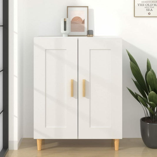 Buffet gris clair 69.5 x 34 x 90 cm polyvalent