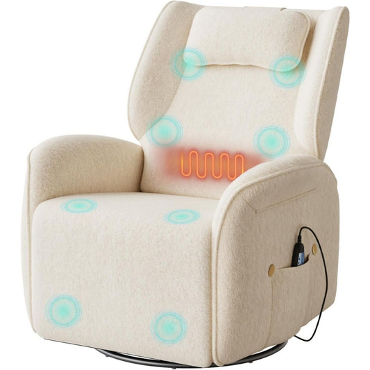 Fauteuil relax gris clair, 84 x 99 x 97 cm tissu