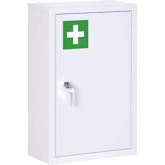 En verre, coffret pharmacie gris clair style moderne