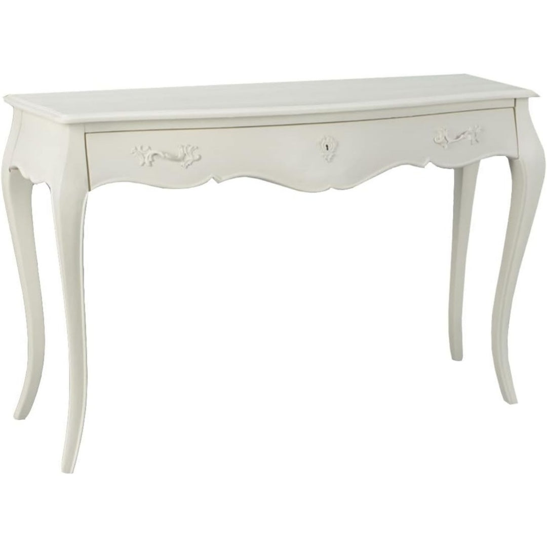 Console entree gris clair 40 x 120 x 75 cm