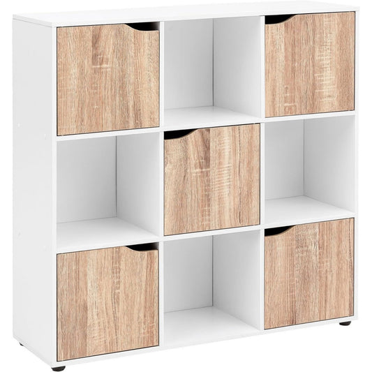 Tendance bibliotheque gris clair 89 x 29 x 91 cm