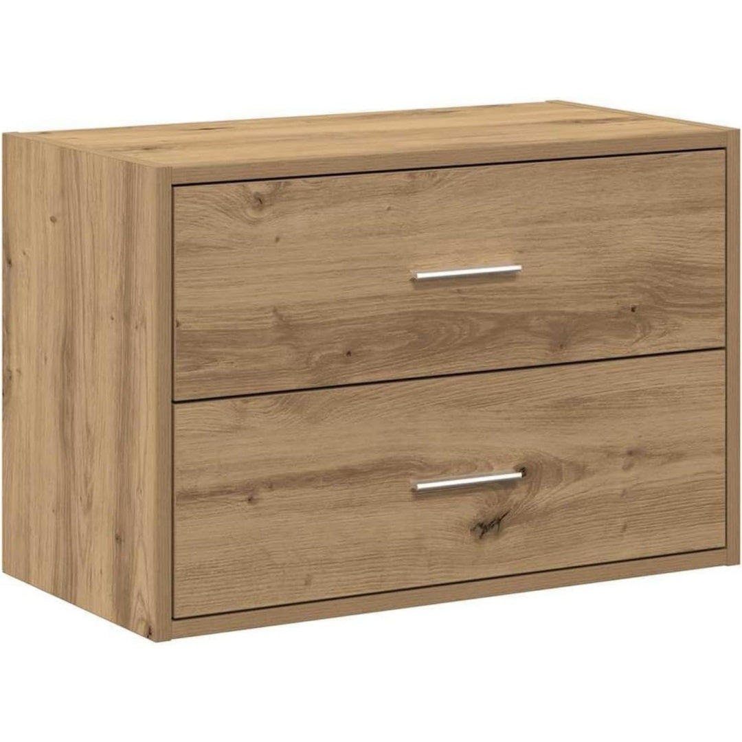 Commode haute marron 60 cm, de design epure