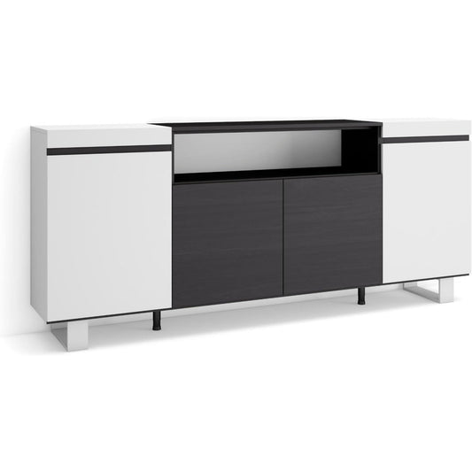 Style Industriel, commode gris (200 x 87 x 35 cm)